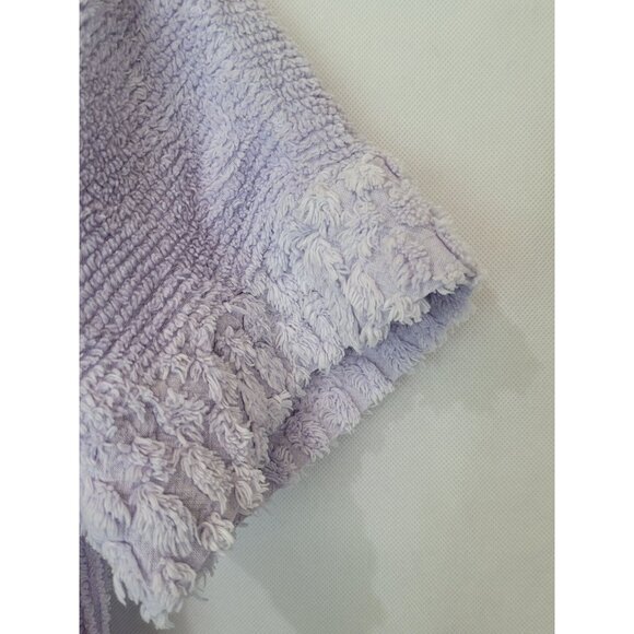 Stan Herman Robe Womens Lilac Terry Cloth Button-Front Short Sleeve Houseoat Che - Picture 2 of 10